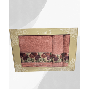 Luxury Hotel-Grade 100% Turkish Cotton Bath <b>Towel</b> Set Quick-Dry <b>Striped</b> Pattern for Home Bathrooms - Product Image 3