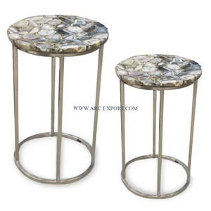 Admirável Projetando Mesa De Café De Mármore Clássica Com Base De Metal Sala Mesa De Café Móveis De Casamento De Chegada Nova Para Venda