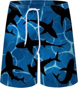 Shorts de bain pour hommes personnalisés de luxe OEM, marque privée, shorts de surf et de pêche, taille élastique, séchage rapide, shorts de bain pour hommes - Product Image 1