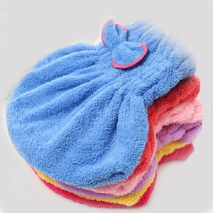 Gorro de pelo seco de terciopelo Coral, absorbente, fácil de secar, lazo de ducha, gorro de princesa grueso, <span class=keywords><strong>toalla</strong></span> para la cabeza - Product Image 3