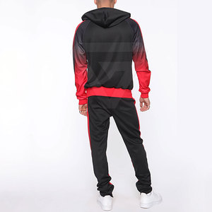 Chándal de 2 piezas con capucha para hombre, ropa deportiva Lisa para trotar, jersey de manga larga, sudaderas con capucha, conjuntos de chándal informal - Product Image 5