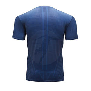 Ropa de entrenamiento Slim Fit Hombres Mangas cortas Rash Guards Hombres Ropa Mejor venta Mangas cortas Rash Guards en alta calidad - Product Image 3