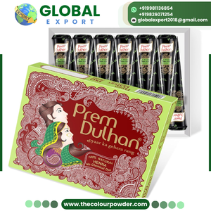 Custom Brand Natural Henna <b>Mehndi</b> <b>Cones</b> Premium Grade Ammonia-Free Maroon Black Red Shades Cream Plant-Based Henna Paste <b>Cone</b> - Product Image 4