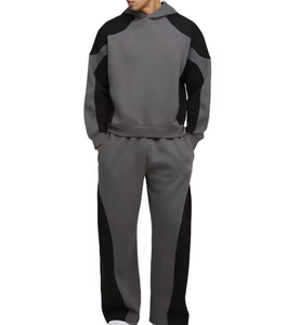 Survêtement de luxe de haute qualité, style lourd, sweat-shirt et pantalon personnalisés, essentiels pour hommes, sweat-shirt à capuche, deux couleurs - Product Image 1