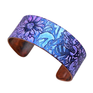 2025 Florida New Year <b>Copper</b> Purple Glass <b>Bangles</b> Colorful Jewelry Handcrafted Natural Design Bracelet <b>Copper</b> Jewelry for Women - Product Image 6