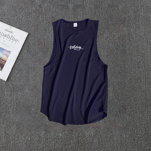 Camiseta sin mangas deportiva con gráfico de letras para hombre, chaleco transpirable de secado rápido, camiseta sin mangas informal para correr y surfear - Product Image 2