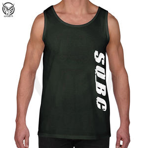 Débardeur solide pour hommes, entraînement physique, course à pied, vêtements de gym, logo OEM, gilet uni, gilets de sport pour hommes - Product Image 1