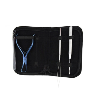 Kit d'outils d'extension de cheveux professionnels 2025 avec jeu de pinces et liens de perles logo personnalisé disponible - Product Image 2