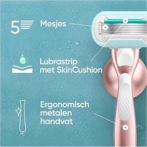 Gillette Venus Pro Système de rasage lisse et sensible pour femmes, 1 manche, 9 lames de rechange, 5 lames en forme de diamant - Product Image 3