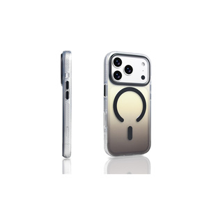 Coque transparente dégradée en silicone compatible MagSafe ATA Toros pour iPhone 17 Pro & Plus, style PC, gris - Product Image 4