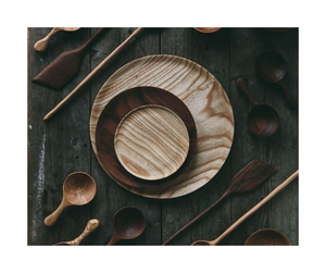 Bandeja de madera tradicional, plato de comida caliente, tamaño y forma personalizados, bandeja de servicio de madera rústica hecha a mano para cocina, comedor y uso doméstico - Product Image 3
