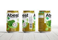 Jus de corossol 330 ml avec pulpe, boisson aux fruits tropicaux, OEM ODM, marque privée, fournisseur Vietnamien, jus de fruits personnalisés, boissons gazeuses