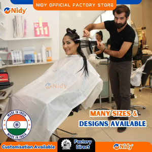 NIDY Tablier jetable multi-usages pour les soins à domicile Confortable Hygiénique Imperméable Literie facile à éliminer Beauté Soins personnels - Product Image 3