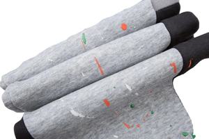 Pantalon de jogging évasé taille haute pour femme, avec logo personnalisé, nouveau, respirant, style vintage, avec cordon de serrage, effet éclaboussures, en molleton de coton, grandes tailles - Product Image 6