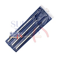 Lot de 3 aiguilles de gravure en acier inoxydable à une extrémité pour la création de bijoux DIY, outils de gravure, pinces, personnalisation de marque