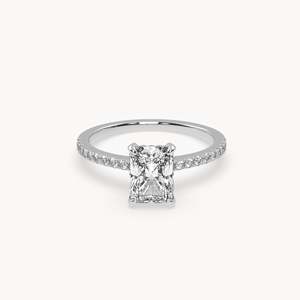 Darcy Pav Engagement <b>Ring</b> with <b>Opal</b> and Amethyst - Product Image 1