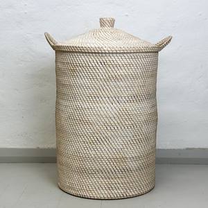 Top rated supplier wholesale <b>woven</b> storage <b>basket</b> <b>with</b> <b>lid</b> natural rattan hamper bin <b>baskets</b> - Product Image 4