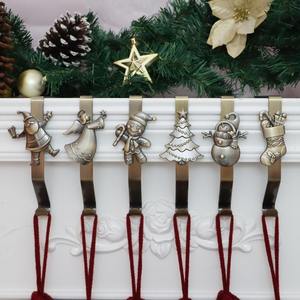 Heavy Duty Luxury Metal <b>Christmas</b> Stocking Holder <b>Tree</b> <b>Stand</b> for Fireplace Mantel Holiday Decorative Hanging Display - Product Image 4