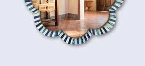 Miroir mural en résine écologique de luxe fait à la main, décoration moderne et élégante pour les maisons, les bureaux, la décoration de mariage - Product Image 6