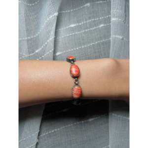 Handmade Navajo Fashion <b>Cuff</b> <b>Bracelet</b> Spiny Oyster & Sterling <b>Silver</b> - Product Image 4