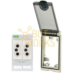 Prise murale Murrelektronik IP44 en plastique, 2 prises AC - Nouveau 4000-68213-3290000 - Product Image 1