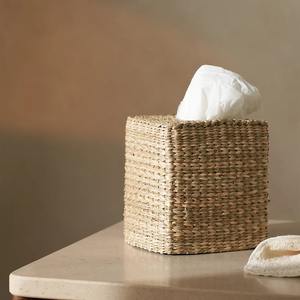 กล่องใส่กระดาษทิชชู่ทำจากหญ้าทะเล กล่องเก็บของทำมือ เป็นมิตรกับสิ่งแวดล้อม ของตกแต่งบ้านจากธรรมชาติ ขายส่งจากเวียดนาม - Product Image 3