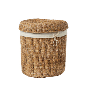 Handmade Decorative Clothes Storage Laundry Basket Hot Selling New Design Rattan <b>Hamper</b> Laundry Basket for Sustainable Quality - Product Image 4