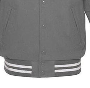 Chaqueta universitaria de tendencia industrial OEM para hombre, chaquetas de bombardero de cuero con logotipo personalizado Vintage para hombre, envío DDP - Product Image 4