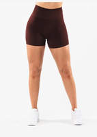 Shorts de Yoga de Cintura Alta para Mujer, Secado Rápido, Transpirables, Cierre Elástico, Diseño Sólido con Efecto Push-Up, Poliéster/Algodón, Personalizables con Estampado
