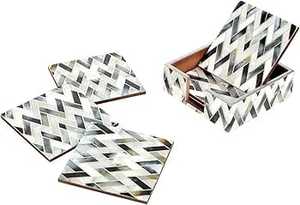 Meena ที่รองแก้วเรซิน barware สำหรับเครื่องดื่มที่ให้บริการในครัวเรือนสำนักงานโรงแรมทำในอินเดีย - Product Image 2