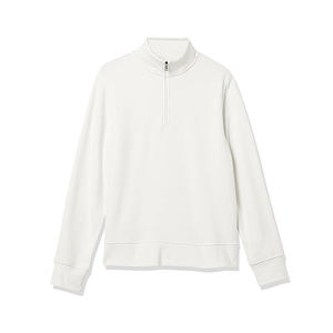 Sweat-shirt à demi-zip pour homme, logo personnalisé, hiver, col montant, polaire, haute qualité, sweat-shirt à demi-zip personnalisé, surdimensionné - Product Image 5