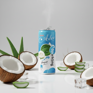 Boisson gazeuse Datafa Aloe Sparkling Juice au goût de noix de coco, canette de 320 ml, boisson gazeuse certifiée HALAL FSSC ISO HACCP - Product Image 3