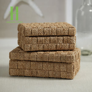 New Choice Set 2 Box Bijoux Seagrass Naturel Écologique Utilisant pour la Décoration Emballage Personnalisé Fabriqué au Vietnam Fabricant - Product Image 5