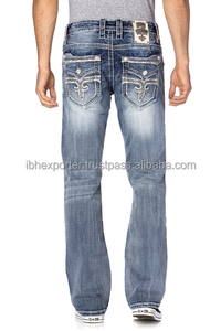 Dernière mode de broderie personnalisée sur poche arrière Denim Jeans - Product Image 2