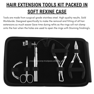Kit d'outils d'extension de cheveux personnalisé comprenant un doigt de séparation et un outil de boucle de cheveux avec une pince pour enlever les micro perles de la meilleure qualité - Product Image 5
