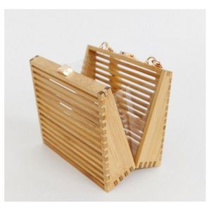 Bolsa de bambú diseñada con bolsa de bambú 100% Material natural de alta calidad perfecto para vacaciones de verano Moda y accesorios de playa - Product Image 6