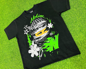 เสื้อยืดคอกลมไร้รอยต่อสำหรับผู้ชายเสื้อยืดครอปผ้าฝ้ายพิมพ์ลาย DTG 300 GSM - Product Image 5