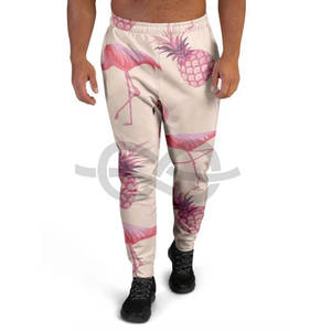 กางเกงกันลมสำหรับผู้ชายสไตล์เอวยางยืดกางเกงวอร์มปักโลโก้ได้ตามต้องการ - Product Image 1