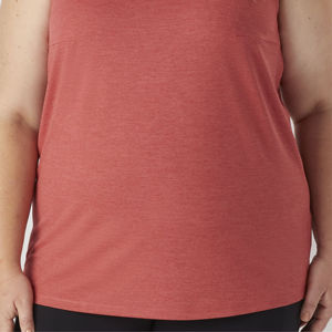 Camiseta sin mangas de cuello redondo personalizada OEM para mujer, ropa de verano informal, camiseta sin mangas elegante y ligera - Product Image 6