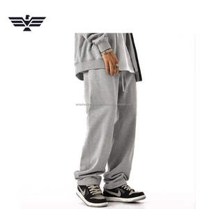 กางเกงวอร์มผู้ชายโอเวอร์ไซส์ XL ทรงหลวมเอวยางยืดกางเกงวิ่งแนวสตรีท - Product Image 6