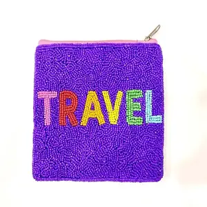 Monedero de Calabaza de Halloween con Cuentas, Monedero de Calabaza Negra de Lujo con Detalle de Estrella, Color Negro y Blanco - Product Image 1