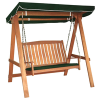 Meubles d'extérieur Offre Spéciale du Vietnam-Balançoire de jardin 2 places Chaise balançoire en bois Mobilier de banc hamac d'extérieur