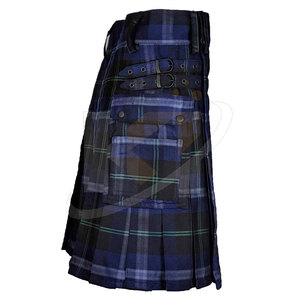 Kilts de Tartán para Hombre, Talla Grande, Cintura Elástica, Corte Holgado, Personalizados al por Mayor, Algodón/Lana, Alta Calidad, para Uso Casual - Product Image 5