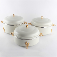 Nouveauté : Lot de 3 casseroles en acier inoxydable de luxe, modernes, couleur personnalisable, écologiques, compatibles lave-vaisselle et four, pour cuisinière à induction