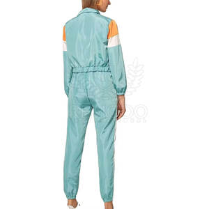 Ensemble survêtement décontracté pour femme en polyester uni pour l'hiver, veste zippée et pantalon de jogging, séchage rapide - Product Image 3