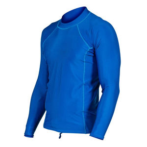Dernier design de rashguard pour hommes, vêtements de sport, couleur unie, manches longues, rashguard avec impression de logo personnalisé, rashguard en gros - Product Image 3