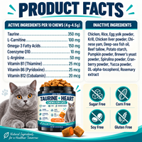Private Label Taurine Hartondersteunende Kattenkauwstaafjes Kip & Krill smaak Functionele Huisdiertreats voor Hart, Ogen en Energiegezondheid