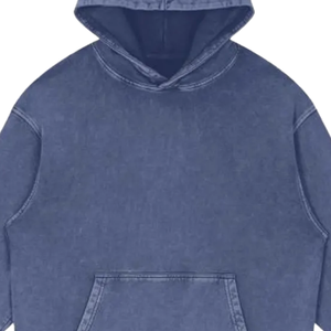 Sweat à capuche en denim délavé sur mesure Reklo Industries, unisexe, coupe ample, 100% coton, streetwear, vêtements d'hiver - Product Image 6