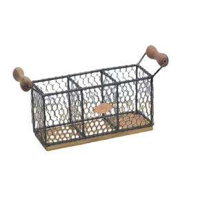 New Caddy <b>Holder</b> In Mango Wood New Look Cutlery <b>utensils</b> <b>Holder</b> For Cutlery Sets New Look Metal Kitchen Storage Box In New Style - Product Image 5