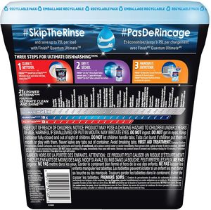Pastillas de detergente para lavavajillas Finish Power Ball Quantum Ultimate, frotan, desengrasan, dan brillo, limpieza definitiva y sin olor en la primera aplicación. - Product Image 6